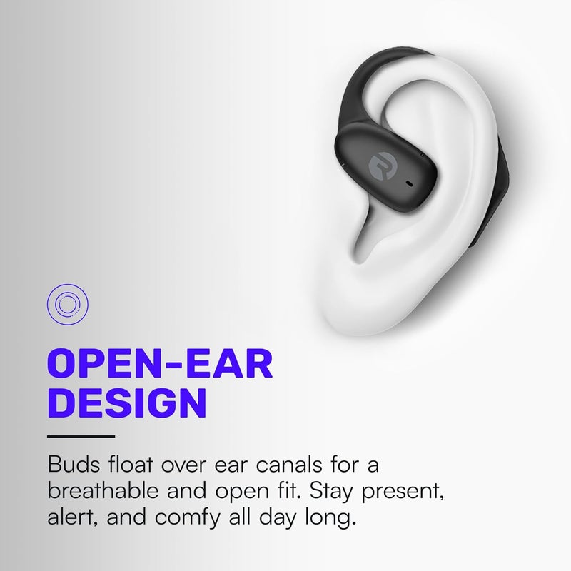 Raycon Essential Open Earbuds – True Wireless Open Ear Bluetooth 6.0 Headphones, Ultra-Lightweight, Comfort Hook Design, IPX4 Water Resistant, 36 Hours of Battery Life (Blue) - Image 3